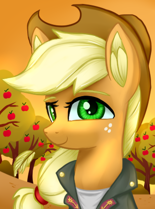 Size: 312x420 | Tagged: safe, artist:truffle shine, derpibooru import, applejack, earth pony, pony, equestria at war mod, g4, apple, apple tree, applejack's hat, clothes, cowboy hat, female, food, hat, image, mare, png, solo, tree