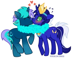 Size: 1100x899 | Tagged: safe, artist:jennieoo, derpibooru import, oc, oc:frightmare, oc:night hunter, pony, saddle arabian, unicorn, couple, image, kiss on the lips, kissing, png, show accurate, simple background, transparent background, vector