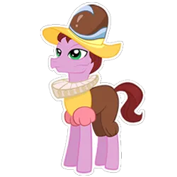 Size: 274x274 | Tagged: safe, derpibooru import, chancellor puddinghead, earth pony, pony, g4, adult, eyes open, gameloft, hat, image, male, png, simple background, solo, stallion, standing, transparent background