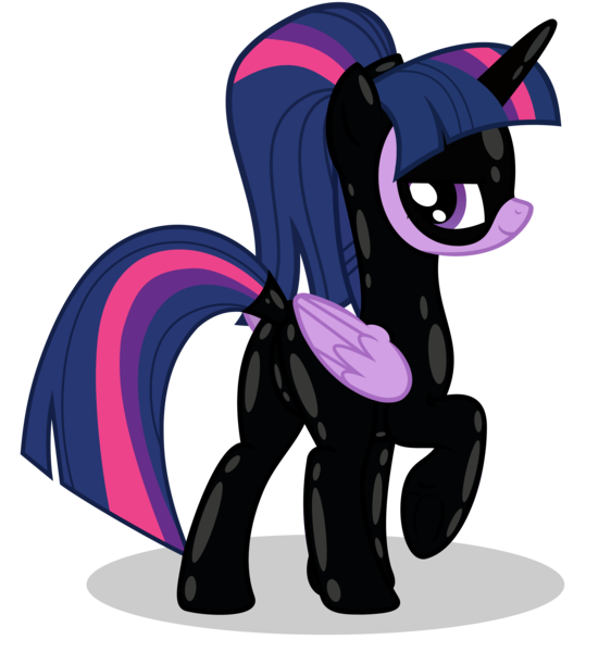 Size: 7500x8010 | Tagged: suggestive, artist:severity-gray, derpibooru import, twilight sparkle, twilight sparkle (alicorn), alicorn, pony, g4, absurd resolution, alternate hairstyle, bedroom eyes, bodysuit, butt, catsuit, clothes, domino mask, female, image, latex, latex suit, looking at you, looking back, mare, mask, plot, png, ponytail, raised hoof, rear view, simple background, smiling, smiling at you, solo, solo female, spy, spy suit, transparent background, twibutt