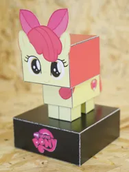 Size: 800x1066 | Tagged: safe, artist:popeye2013, derpibooru import, apple bloom, earth pony, pony, g4, craft, female, filly, image, irl, jpeg, papercraft, photo