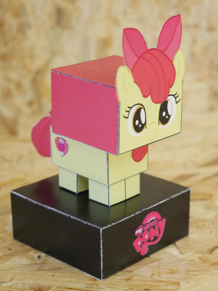 Size: 800x1066 | Tagged: safe, artist:popeye2013, derpibooru import, apple bloom, earth pony, pony, g4, craft, female, filly, image, irl, jpeg, papercraft, photo