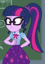 Size: 512x726 | Tagged: safe, derpibooru import, screencap, sci-twi, twilight sparkle, equestria girls, g4, cropped, equestria girls specials, female, geode of telekinesis, image, magical geodes, my little pony equestria girls: better together, my little pony equestria girls: holidays unwrapped, png, solo, the cider louse fools