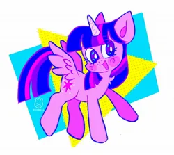 Size: 2048x1826 | Tagged: safe, artist:alexbeeza, derpibooru import, twilight sparkle, twilight sparkle (alicorn), alicorn, pony, g4, abstract background, chest fluff, cute, female, image, jpeg, mare, open mouth, solo, twiabetes