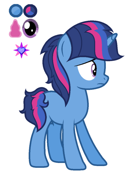 Size: 676x896 | Tagged: safe, artist:cobaltstaryt, derpibooru import, oc, oc:sapphire star, pony, unicorn, base used, female, horn, image, mare, offspring, parent:flash sentry, parent:twilight sparkle, parents:flashlight, png, reference sheet, simple background, unicorn oc, white background, worried