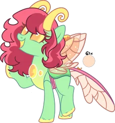 Size: 2371x2540 | Tagged: safe, artist:kurosawakuro, derpibooru import, oc, unofficial characters only, changepony, hybrid, base used, female, high res, image, interspecies offspring, offspring, parent:sunset shimmer, parent:thorax, png, simple background, solo, transparent background