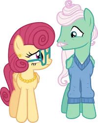 Size: 3000x3758 | Tagged: safe, artist:cloudy glow, derpibooru import, gentle breeze, posey shy, pegasus, pony, g4, .ai available, female, high res, image, looking at each other, male, married couple, png, ship:shys, shipping, simple background, straight, transparent background, vector