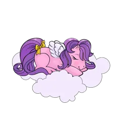 Size: 3464x3464 | Tagged: safe, artist:vernorexia, derpibooru import, edit, pipp petals, pegasus, pony, g1, g5, my little pony: a new generation, adorapipp, bow, cloud, coloring page, cute, eyes closed, female, g1 style, g5 to g1, high res, image, lying down, mare, on a cloud, png, prone, simple background, sleeping, sleeping on a cloud, small wings, solo, tail, tail bow, transparent background, wings