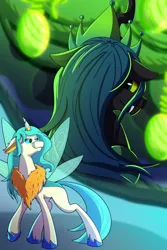 Size: 1280x1920 | Tagged: safe, artist:littletigressda, derpibooru import, queen chrysalis, changedling, changeling, changeling queen, g4, a better ending for chrysalis, female, image, jpeg, orin's chrysalis, purified chrysalis, reformed