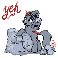 Size: 4500x4500 | Tagged: safe, artist:amy-gamy, derpibooru import, earth pony, pegasus, pony, unicorn, christmas, clothes, commission, hat, holiday, image, jpeg, snow, snowball, snowball fight, winter, winter outfit, ych sketch, your character here