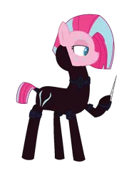 Size: 758x1008 | Tagged: safe, artist:sunmint234, derpibooru import, pinkie pie, earth pony, pony, comic:the storm kingdom, g4, my little pony: the movie, blue, brainwashing, clothes, crystal, dress, eye, eyes, face, female, hair, image, looking, movie, outfit, pink, pinkamena diane pie, png, simple background, storm, suit, thunder, transparent background, unamused