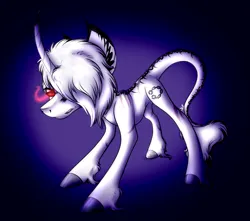 Size: 3101x2737 | Tagged: safe, artist:beamybutt, derpibooru import, oc, unofficial characters only, pony, unicorn, colored hooves, ear fluff, high res, horn, image, leonine tail, png, solo, sombra eyes, tail, unicorn oc