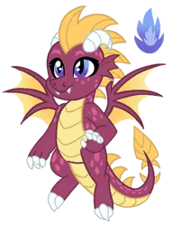 Size: 622x770 | Tagged: safe, artist:madlilon2051, derpibooru import, oc, oc:ruby, unofficial characters only, dragon, base used, dragon oc, dragoness, eyelashes, female, image, offspring, parent:garble, parent:princess ember, parents:emble, png, simple background, smiling, solo, transparent background