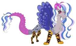 Size: 1791x1086 | Tagged: safe, artist:madlilon2051, derpibooru import, oc, unofficial characters only, draconequus, hybrid, base used, draconequus oc, eyelashes, female, image, interspecies offspring, offspring, parent:discord, parent:princess celestia, parents:dislestia, png, simple background, smiling, solo, transparent background