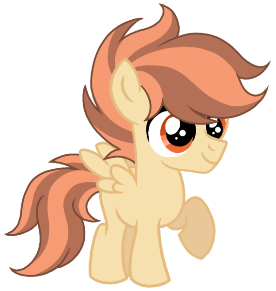 Size: 1214x1277 | Tagged: safe, artist:madlilon2051, derpibooru import, oc, unofficial characters only, pegasus, pony, base used, colt, image, male, offspring, parent:rumble, parent:scootaloo, parents:rumbloo, pegasus oc, png, raised hoof, simple background, smiling, solo, transparent background, wings