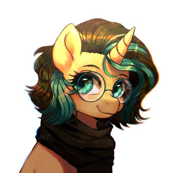 Size: 1794x1794 | Tagged: safe, artist:riukime, derpibooru import, oc, unofficial characters only, pony, unicorn, glasses, image, jpeg, solo