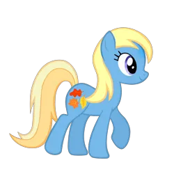 Size: 3464x3464 | Tagged: safe, artist:vernorexia, derpibooru import, edit, autumn skye, earth pony, pony, g3, g4, background pony, blonde hair, blonde mane, blue coat, blue eyes, cutie mark, female, full body, g3 to g4, generation leap, high res, image, leaves, mare, png, recolor, show accurate, simple background, smiling, solo, tail, transparent background, two toned tail