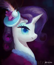 Size: 1000x1200 | Tagged: safe, artist:paipaishuaige, derpibooru import, rarity, pony, unicorn, g4, make new friends but keep discord, alternate hairstyle, beautiful, bust, clothes, colored pupils, dress, female, gala dress, image, jpeg, mare, portrait, profile, solo