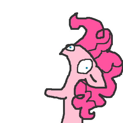 Size: 400x400 | Tagged: safe, artist:askpinkiepieandfriends, derpibooru import, pinkie pie, earth pony, pony, g4, bust, faic, female, gasp, image, mare, open mouth, png, simple background, solo, tumblr, white background