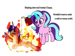 Size: 1000x750 | Tagged: grimdark, artist:slamjam, derpibooru import, starlight glimmer, twilight sparkle, twilight sparkle (alicorn), alicorn, pony, unicorn, g4, death, fire, gas, image, immolation, jpeg, murder, simple background, white background