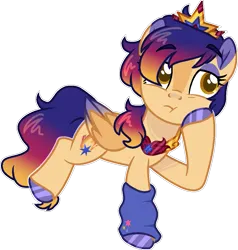 Size: 969x1019 | Tagged: safe, artist:rickysocks, derpibooru import, oc, unofficial characters only, pegasus, pony, crown, female, image, jewelry, mare, png, regalia, simple background, solo, transparent background