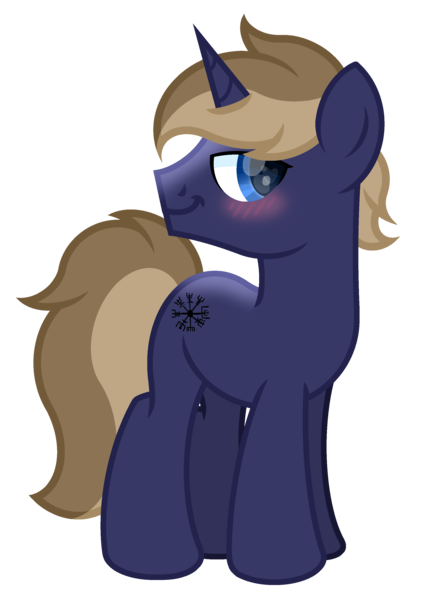 Size: 2154x3001 | Tagged: safe, artist:ponkus, derpibooru import, oc, oc:bottom text, unofficial characters only, pony, unicorn, derpibooru community collaboration, 2022 community collab, blushing, cute, high res, horn, image, male, png, pony oc, show accurate, simple background, solo, stallion, transparent background, unicorn oc