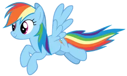 Size: 9327x5643 | Tagged: safe, artist:andoanimalia, derpibooru import, rainbow dash, pegasus, pony, g4, female, flying, image, png, simple background, transparent background, vector