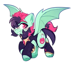 Size: 1644x1497 | Tagged: safe, artist:star-theft, derpibooru import, oc, oc:jester jokes (star-theft), bat pony, pony, clothes, female, image, mare, png, simple background, solo, transparent background