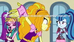 Size: 720x405 | Tagged: safe, derpibooru import, edit, edited screencap, screencap, adagio dazzle, aria blaze, sonata dusk, equestria girls, g4, dr breen, dr hax, facepalm, gmod idiot box, half-life, half-life 2, image, jpeg, meme, my little pony equestria girls: rainbow rocks, play of the game, the dazzlings