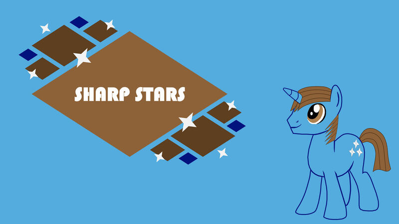 Size: 1280x720 | Tagged: safe, artist:ncolque, derpibooru import, edit, editor:quoterific, screencap, vector edit, oc, oc:sharp stars, pony, unicorn, board, image, jpeg, male, solo, stallion, vector, wallpaper