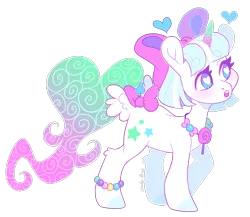 Size: 1428x1242 | Tagged: safe, artist:shady-bush, derpibooru import, oc, original species, pony, scented pony, unicorn, bow, closed species, female, image, mare, png, simple background, solo, tail, tail bow, transparent background