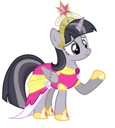 Size: 1037x1150 | Tagged: safe, anonymous artist, artist:askometa, derpibooru import, edit, twilight sparkle, twilight sparkle (alicorn), alicorn, pony, g4, big crown thingy, discorded, discorded twilight, element of magic, image, jewelry, png, regalia, sad, simple background, transparent background, twilight tragedy, vector