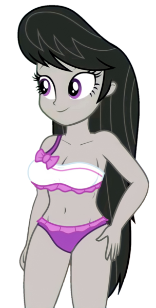 Size: 940x1854 | Tagged: safe, derpibooru import, edit, edited screencap, editor:ah96, screencap, octavia melody, human, equestria girls, g4, background removed, belly button, bikini, breast edit, breasts, busty octavia melody, clothes, equestria girls specials, eyebrows, female, hand on hip, image, midriff, my little pony equestria girls: better together, my little pony equestria girls: spring breakdown, not a vector, png, sexy, simple background, solo, swimsuit, transparent background