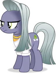 Size: 3512x4598 | Tagged: safe, artist:anime-equestria, derpibooru import, limestone pie, earth pony, pony, g4, :s, absurd resolution, alternate hairstyle, annoyed, clothes, female, full body, hooves, image, jewelry, mare, necklace, png, shadow, simple background, solo, standing, tail, transparent background, vector, wavy mouth