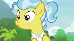 Size: 1280x720 | Tagged: safe, derpibooru import, screencap, doctor fauna, earth pony, pony, g4, she talks to angel, double take, female, image, mare, png, reaction image, solo