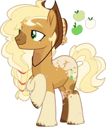 Size: 1171x1403 | Tagged: safe, artist:rickysocks, derpibooru import, applejack, earth pony, pony, g4, alternate design, base used, image, png, simple background, solo, transparent background