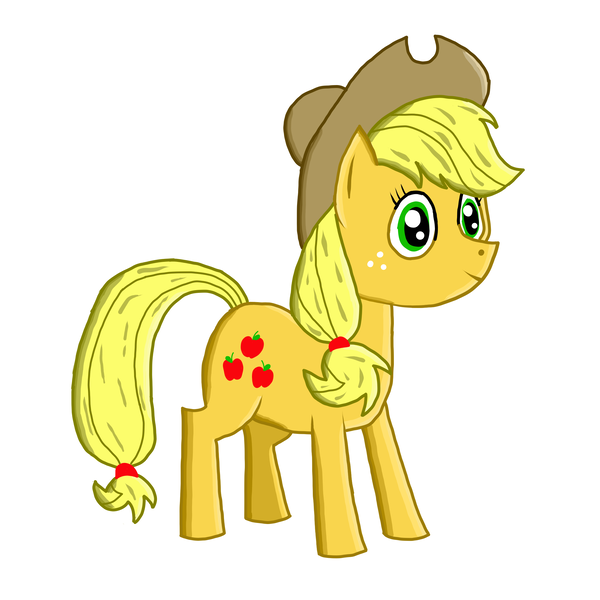 Size: 2250x2250 | Tagged: safe, artist:nate5700, derpibooru import, applejack, earth pony, pony, g4, high res, image, png, simple background, solo, white background