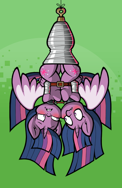 Size: 1429x2203 | Tagged: questionable, alternate version, artist:toonbat, derpibooru import, part of a set, twilight sparkle, twilight sparkle (alicorn), alicorn, anthro, g4, alternate character, belt, blushing, bondage, bound together, breast squish, breasts, breasts touching, busty twilight sparkle, cheek to cheek, collar, do not want, duality, duo, female, hanging, hanging upside down, image, lesbian, linked collars, mummification, nonconsensual, png, self ponidox, selfcest, shipping, suspended, suspension bondage, symmetrical docking, tape, tape bondage, toonbat's wrapped pony collection, upside down