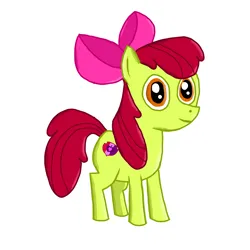 Size: 2000x2000 | Tagged: safe, artist:nate5700, derpibooru import, apple bloom, earth pony, pony, g4, high res, image, png, simple background, solo, white background