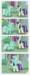 Size: 218x537 | Tagged: safe, artist:umneem, derpibooru import, bon bon, lyra heartstrings, sweetie drops, earth pony, pony, unicorn, g4, comic, duo, female, image, lesbian, lyra riding bon bon, lyrabon, mare, picture for breezies, png, shipping