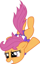 Size: 1953x3070 | Tagged: safe, artist:blackgryph0n, derpibooru import, scootaloo, pegasus, pony, g4, female, filly, foal, image, png, simple background, skydiving, solo, transparent background, vector