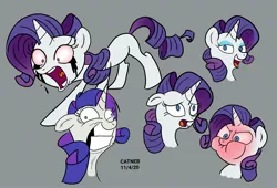 Size: 1920x1307 | Tagged: safe, artist:retroneb, derpibooru import, rarity, pony, unicorn, g4, bust, female, image, jpeg, makeup, mare, marshmelodrama, portrait, rarisnap, rarity being rarity, red face, running makeup