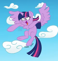 Size: 1277x1323 | Tagged: safe, artist:retroneb, derpibooru import, twilight sparkle, twilight sparkle (alicorn), alicorn, pony, g4, female, flying, image, jpeg, mare, solo