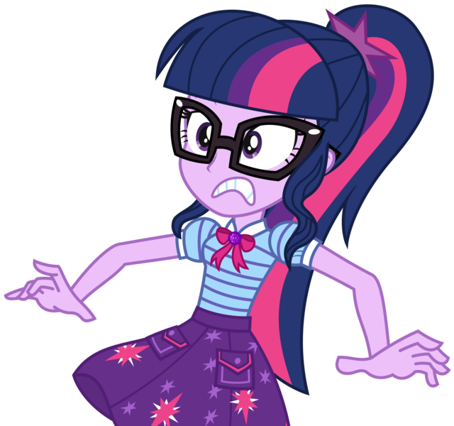 Size: 3059x2866 | Tagged: safe, artist:sketchmcreations, derpibooru import, sci-twi, twilight sparkle, equestria girls, g4, bowtie, clothes, equestria girls specials, female, geode of telekinesis, glasses, gritted teeth, high res, image, jewelry, magical geodes, my little pony equestria girls: better together, my little pony equestria girls: holidays unwrapped, oh crap face, pendant, png, pocket, polo shirt, sci-twi skirt, simple background, skirt, solo, surprised, teeth, the cider louse fools, transparent background, vector, wide eyes