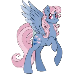 Size: 1280x1280 | Tagged: safe, artist:horse-time-babey, derpibooru import, wind whistler, pegasus, pony, g1, g4, cute, female, g1 to g4, generation leap, image, mare, png, rearing, simple background, solo, transparent background, whistlerbetes