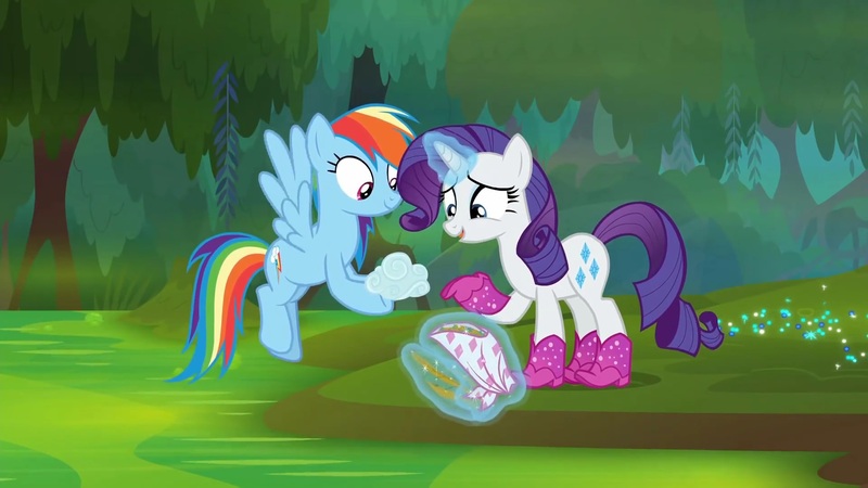 Size: 1920x1080 | Tagged: safe, derpibooru import, screencap, rainbow dash, rarity, g4, the end in friend, boots, clothes, glitter boots, image, jpeg, shoes