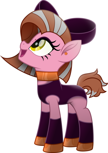 Size: 5233x7385 | Tagged: safe, artist:php178, derpibooru import, oc, oc:trick question, unofficial characters only, earth pony, pony, my little pony: the movie, .svg available, :d, bodysuit, bow, choker, clothes, colored pupils, derpibooru exclusive, ear piercing, earring, earth pony oc, eyeshadow, female, freckles, gift art, hair bow, highlights, image, jewelry, liver spots, looking up, makeup, mare, movie accurate, open mouth, open smile, orange (color), piercing, png, purple, shading, shoes, simple background, smiling, socks, solo, straight hair, straight mane, tail, transparent background, two toned mane, two toned tail, vector, yellow eyes