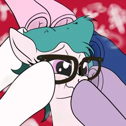 Size: 3500x3500 | Tagged: suggestive, alternate version, artist:littlenaughtypony, derpibooru import, princess cadance, princess celestia, princess luna, twilight sparkle, oc, oc:hazy breeze, g4, alternate character, blushing, commission, fetish, glasses, high res, hoof fetish, image, jpeg, ych result