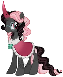 Size: 1024x1254 | Tagged: safe, artist:strawberry-spritz, derpibooru import, oc, unofficial characters only, pony, unicorn, base used, female, glasses, image, mare, offspring, parent:fluttershy, parent:king sombra, parents:sombrashy, png, simple background, solo, transparent background