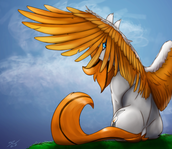 Size: 2500x2160 | Tagged: safe, artist:tenebrisnoctus, derpibooru import, oc, oc:feather river, unofficial characters only, pegasus, pony, high res, image, png, solo, spread wings, wings